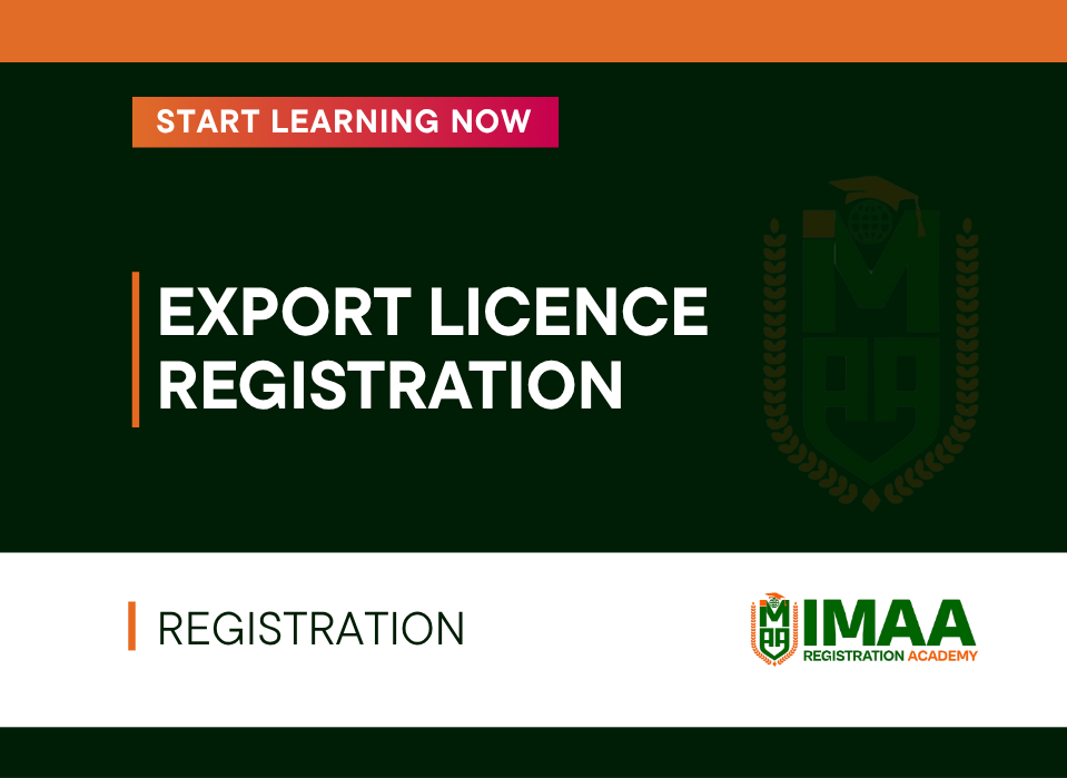 EXPORT LICENCE REGISTRATION